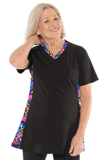 Extended Length Rash Guard Swim Top – Chlorine Proof & UPF 50+
