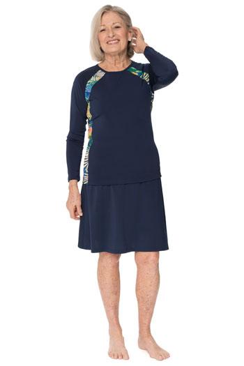 long sleeve rash guard dress Long Sleeve Slimming Rash Guard