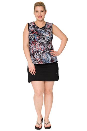 Sleeveless Crossover Swim Top – Chlorine Proof & UPF 50+