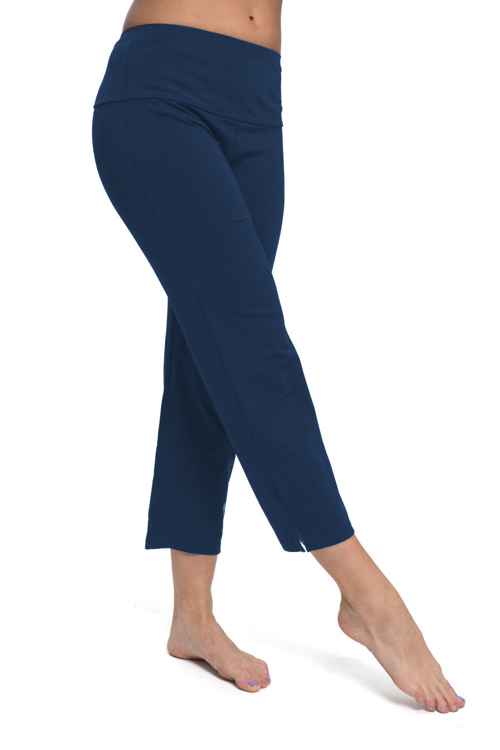 Navy Land & Sea Swim Capris – Chlorine Proof & UPF 50+