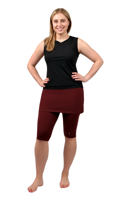 Amphi Spirit Athletic Skirted Capris 16" for Swim and Sports- Chlorine Proof