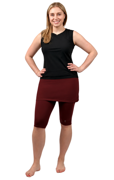 Amphi Spirit Athletic Skirted Capris 16" for Swim and Sports- Chlorine Proof