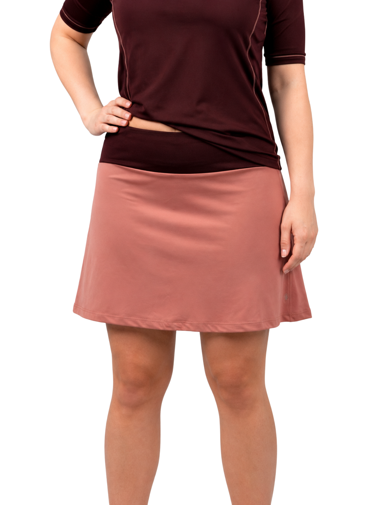 Skater Skirt for Swim & Gym 18" -  Chlorine Proof (with attached shorts)