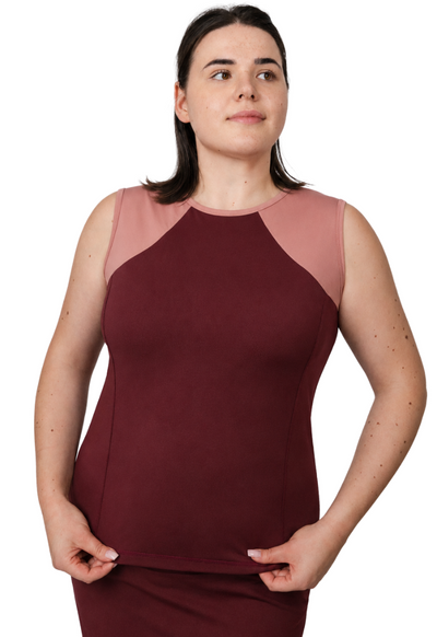 Tidal Tank Sleeveless Swim Top – Chlorine Proof & UPF 50+