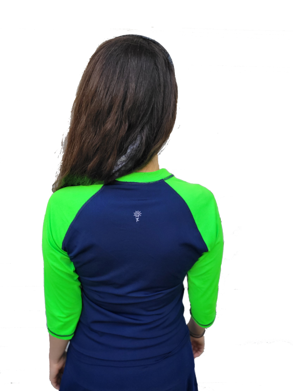 Aqua Pacific Fitness Modest Rash Guard – Chlorine Proof & UPF 50+