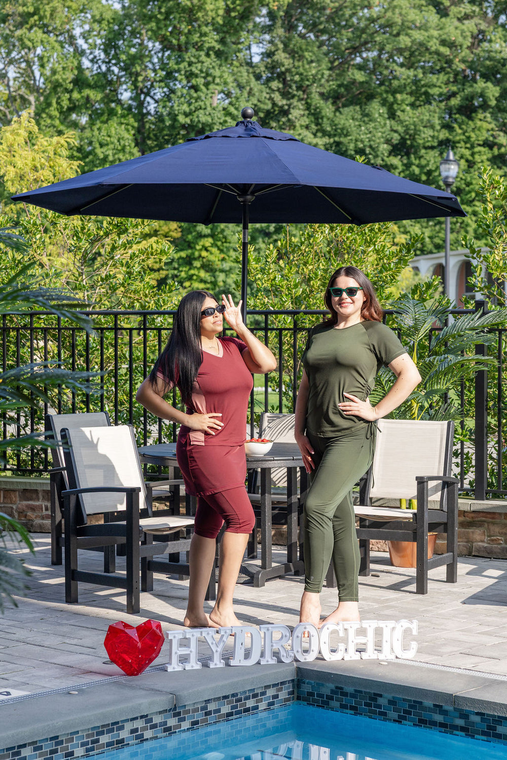 HydroChic modest swim top and skirt outfit