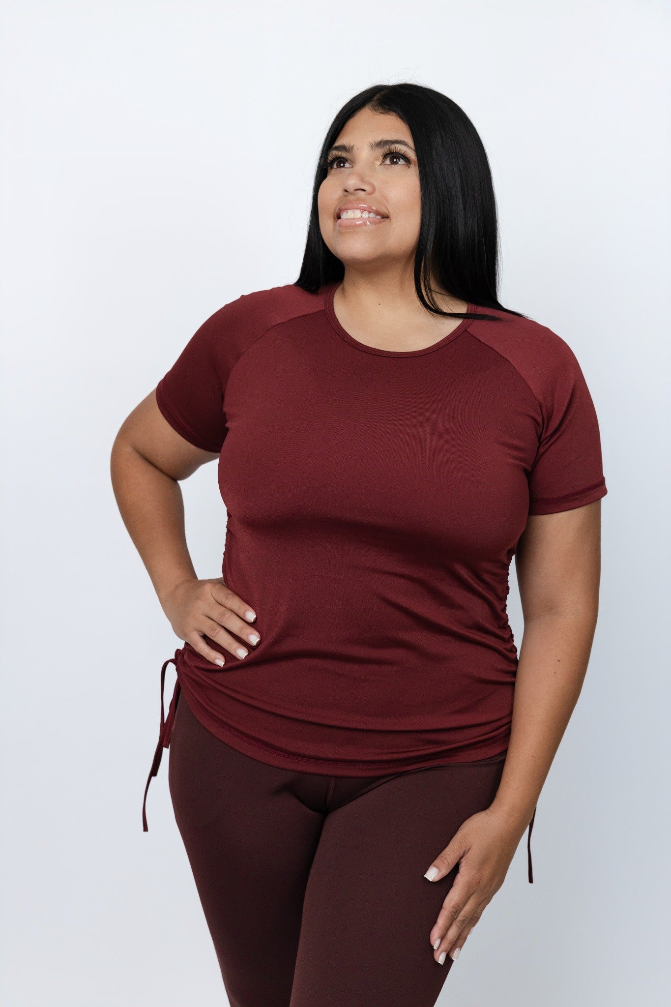 Coral Bay Ruched Swim Shirt – Chlorine Proof & UPF 50+