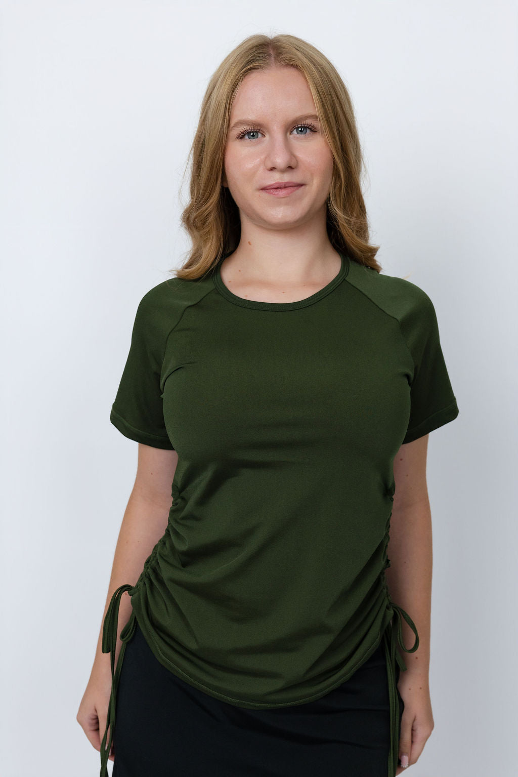 Coral Bay Ruched Swim Shirt – Chlorine Proof & UPF 50+