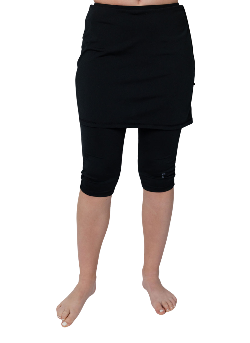 Amphi Spirit Athletic Skirted Capris 16" for Swim and Sports- Chlorine Proof