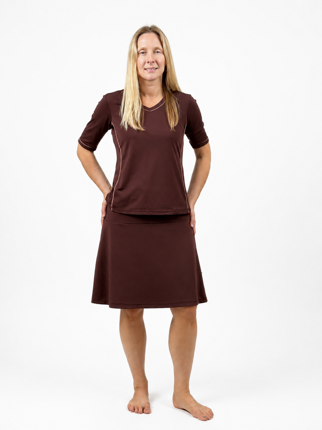Swing Skirt 21" – Chlorine Proof & UPF 50+ (With Attached Shorts)