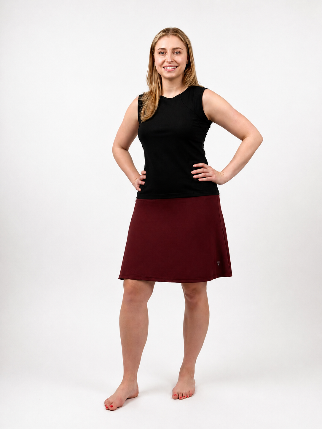 Swing Skirt 21" – Chlorine Proof & UPF 50+ (With Attached Shorts)