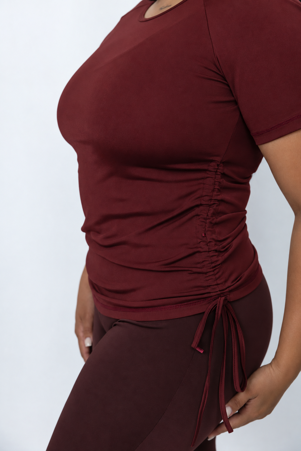 Coral Bay Ruched Swim Shirt – Chlorine Proof & UPF 50+