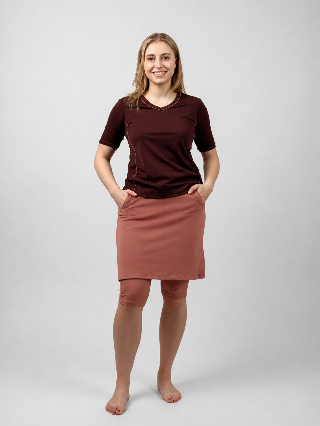 Inspire Swim and Sport Skirt 20" (with attached leggings) - Chlorine Proof