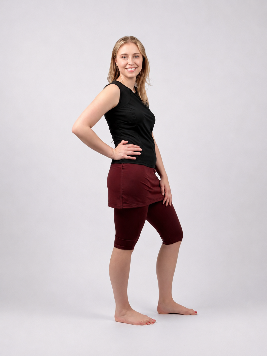 Amphi Spirit Athletic Skirted Capris 16" for Swim and Sports- Chlorine Proof