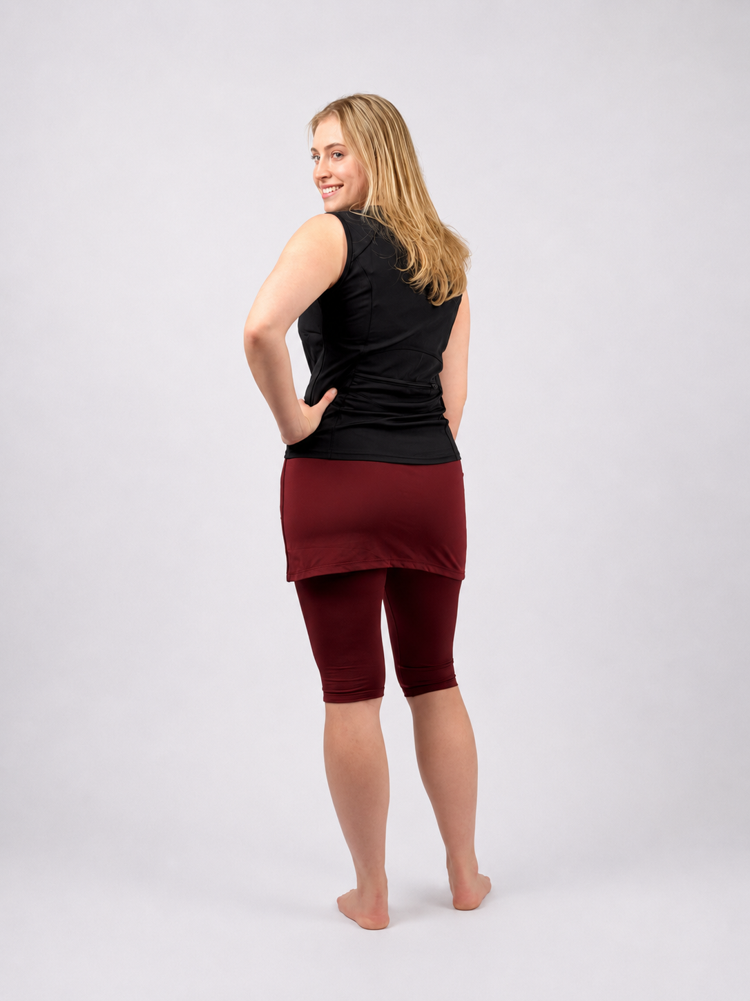 Amphi Spirit Athletic Skirted Capris 16" for Swim and Sports- Chlorine Proof