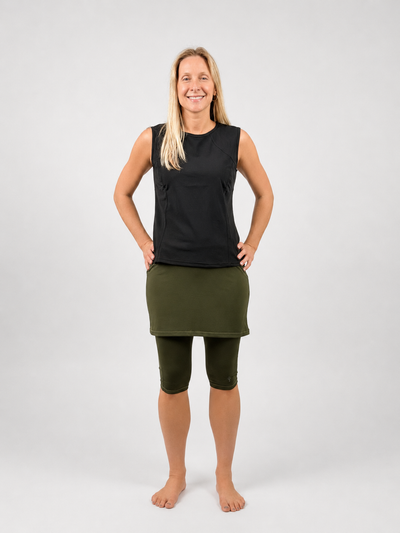 Amphi Spirit Athletic Skirted Capris 16" for Swim and Sports- Chlorine Proof