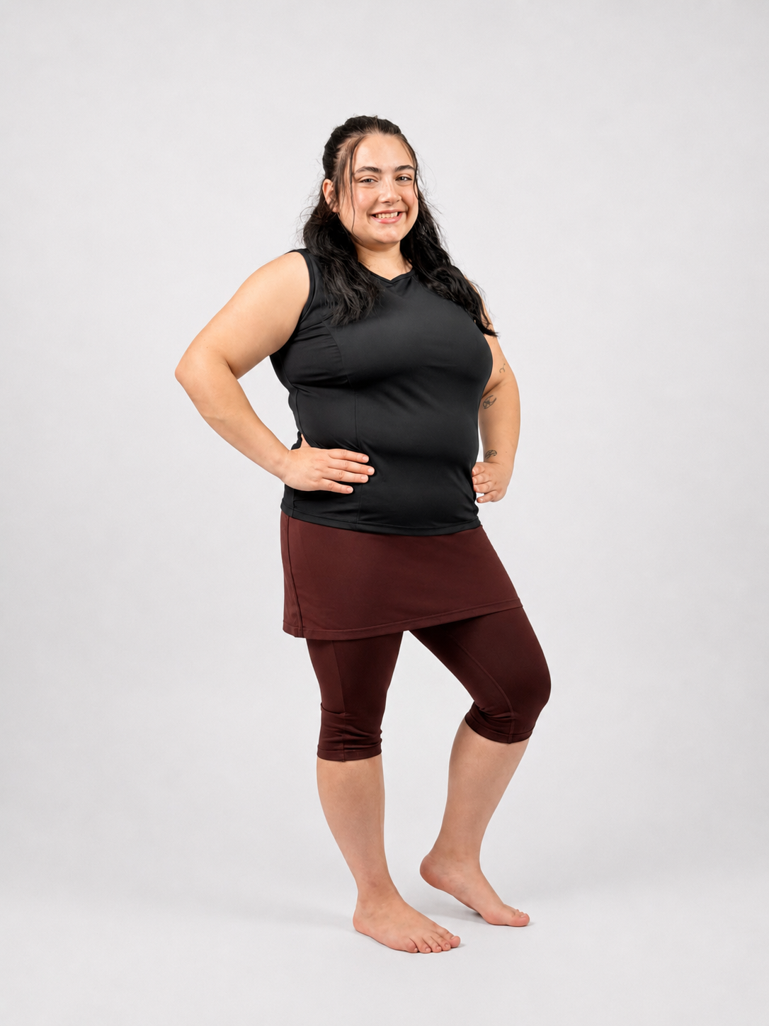 Amphi Spirit Athletic Skirted Capris 16" for Swim and Sports- Chlorine Proof
