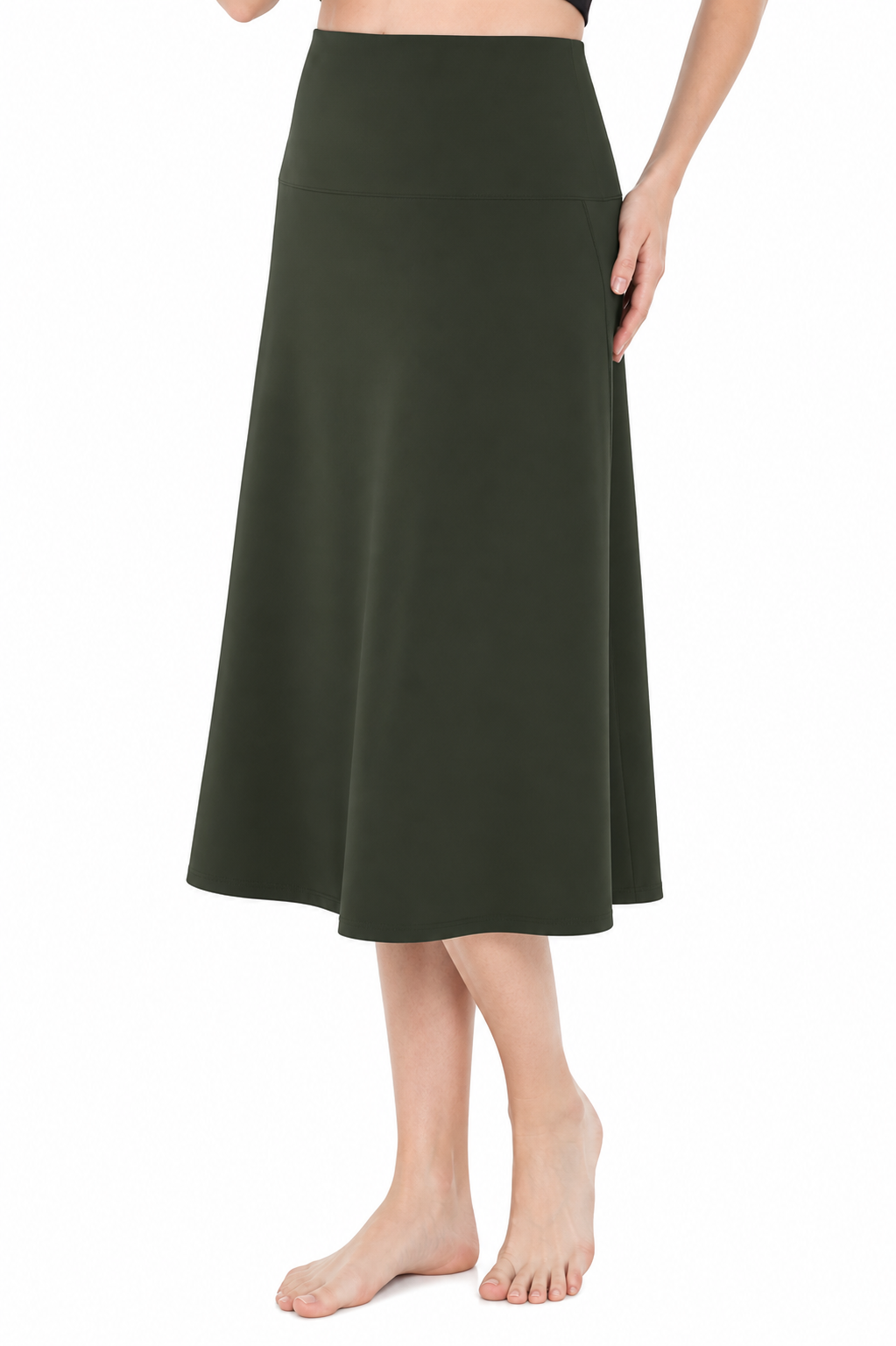 Activewear Long Swim and Sports Skirt 28" - Chlorine Proof (with attached leggings)