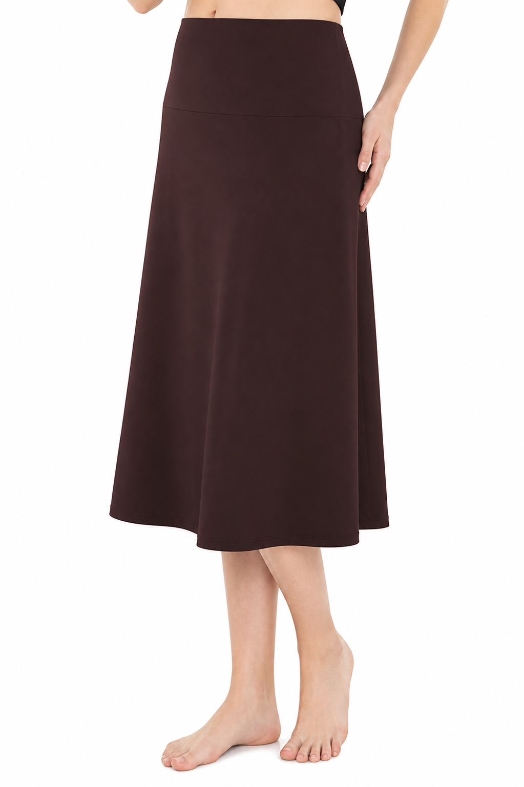 Activewear Long Swim and Sports Skirt 28" - Chlorine Proof (with attached leggings)