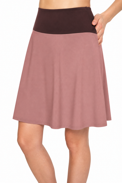 Skater Skirt for Swim & Gym 18" -  Chlorine Proof (with attached shorts)
