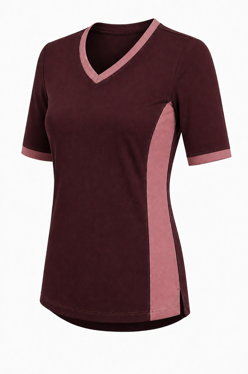 Sea Breeze Two Tone V-Neck Sporty Swim Top – Chlorine Proof & UPF 50+