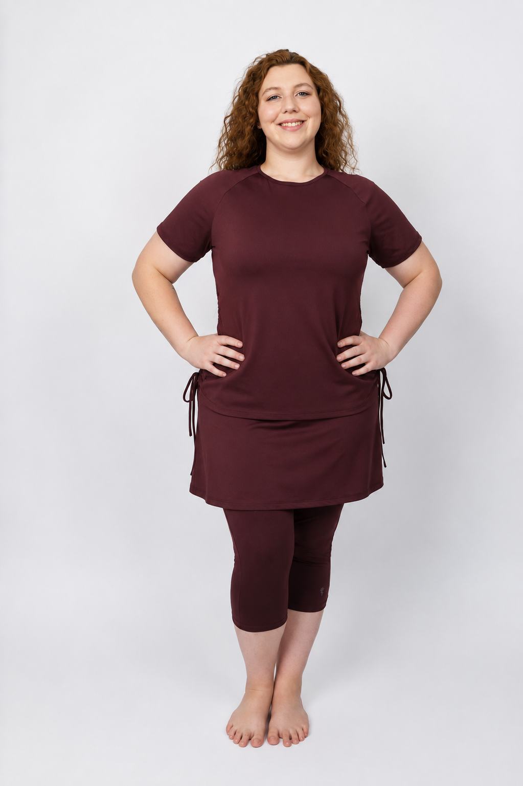 Decadent Chocolate Athletic Jogging Swim Skirt – Chlorine Proof & UPF 50+