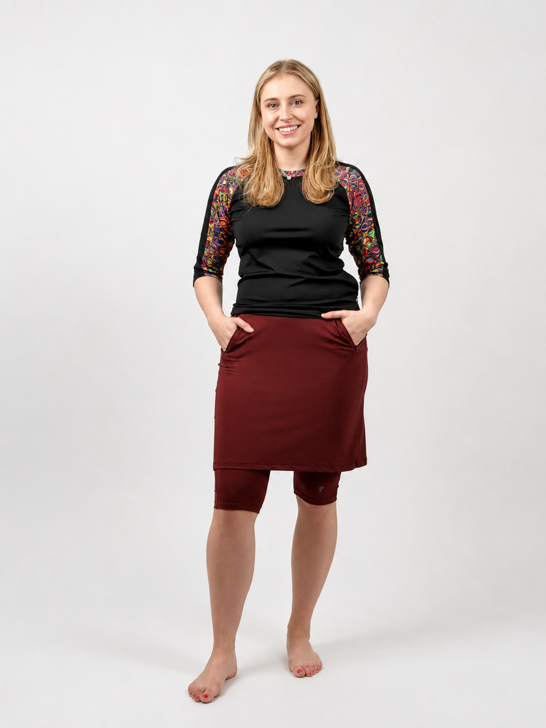 Chocolate Truffle Inspire Swim and Sport Skirt – Chlorine Proof & UPF 50+