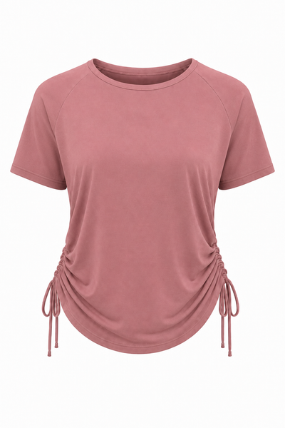 Coral Bay Ruched Swim Shirt – Chlorine Proof & UPF 50+