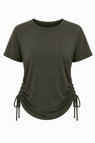 Coral Bay Ruched Swim Shirt – Chlorine Proof & UPF 50+