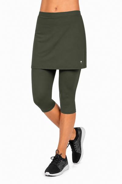 Amphi Spirit Athletic Skirted Capris 16" for Swim and Sports- Chlorine Proof
