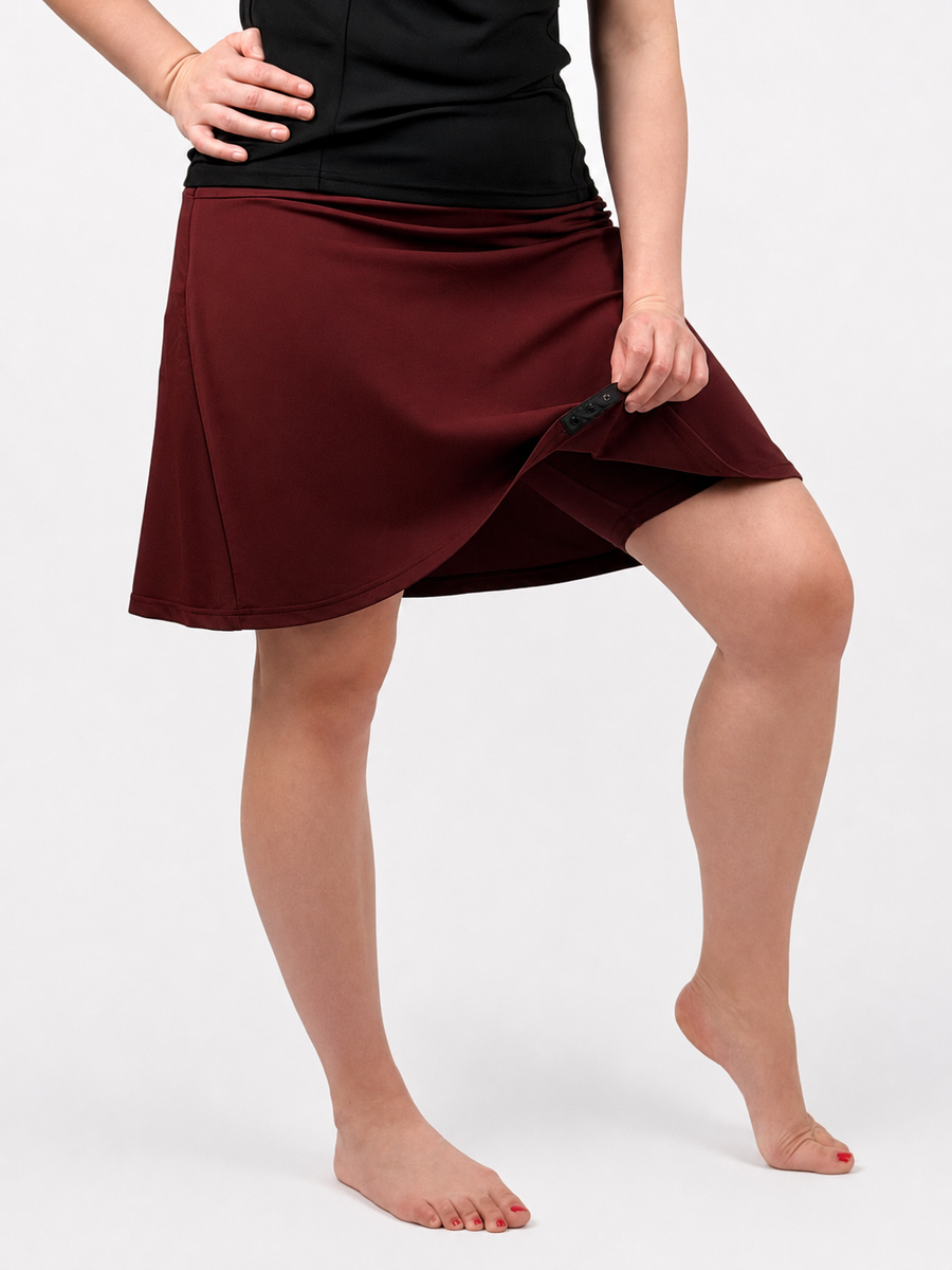 Chocolate Truffle Swing Skirt – Chlorine Proof & UPF 50+