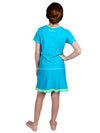 Girl's Short Sleeve Swim Top and Girl's Ruffle Swim Skirt