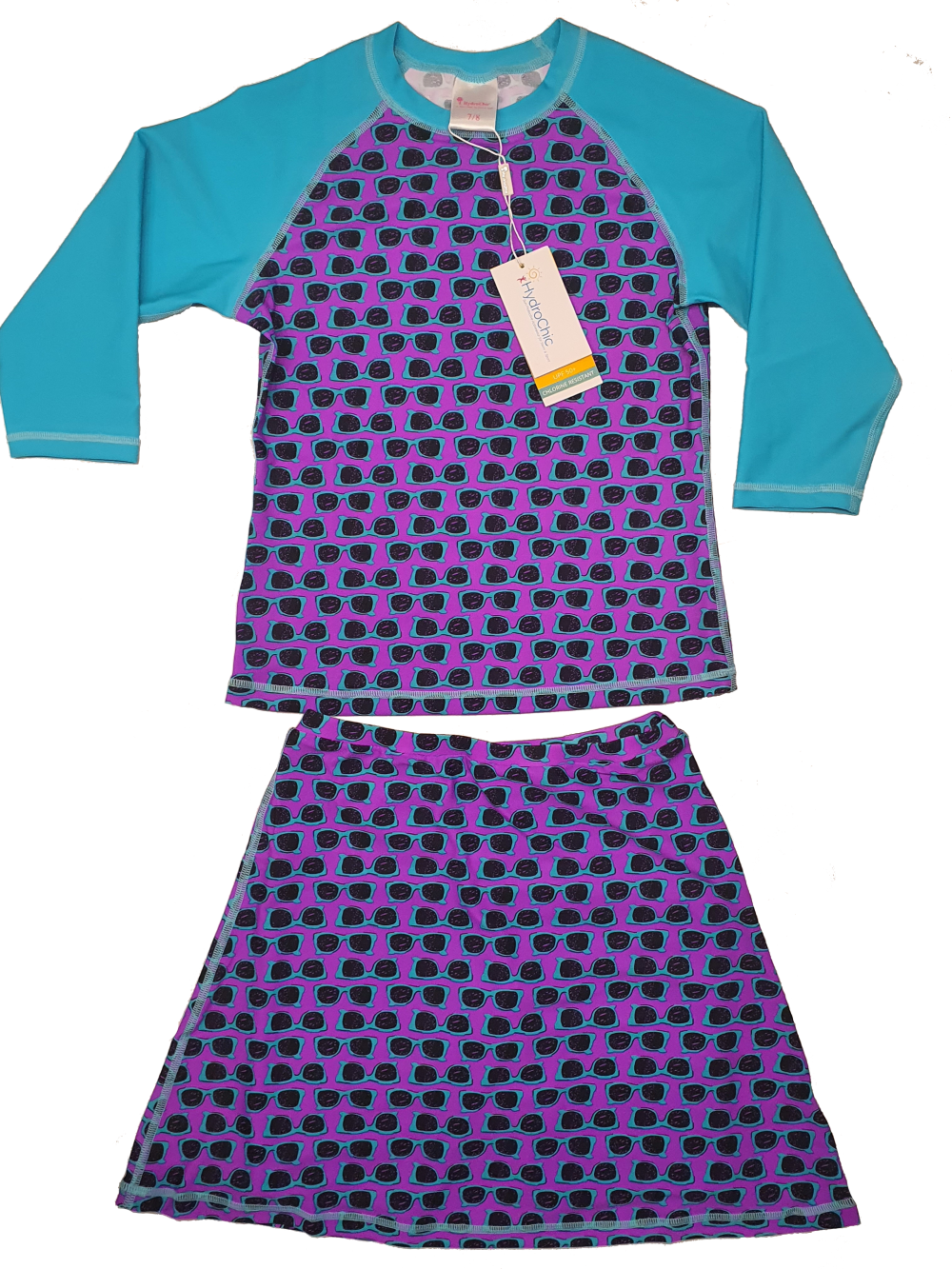 Girls & Preteen Rashguard Set (with attached shorts)