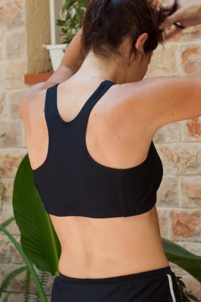 Black Sports Bra - Racer Back