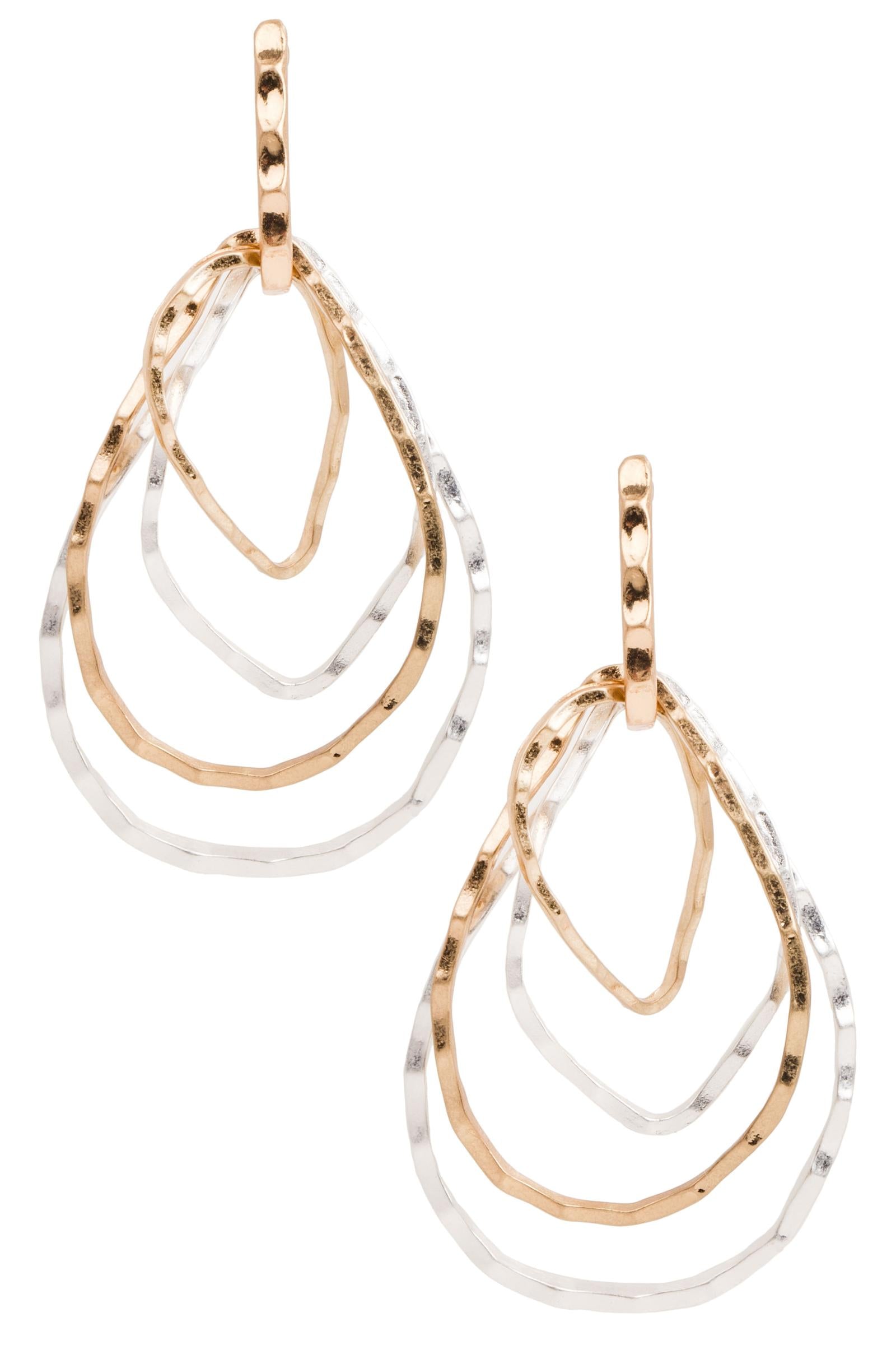 Layered Hoop Dangle Earring