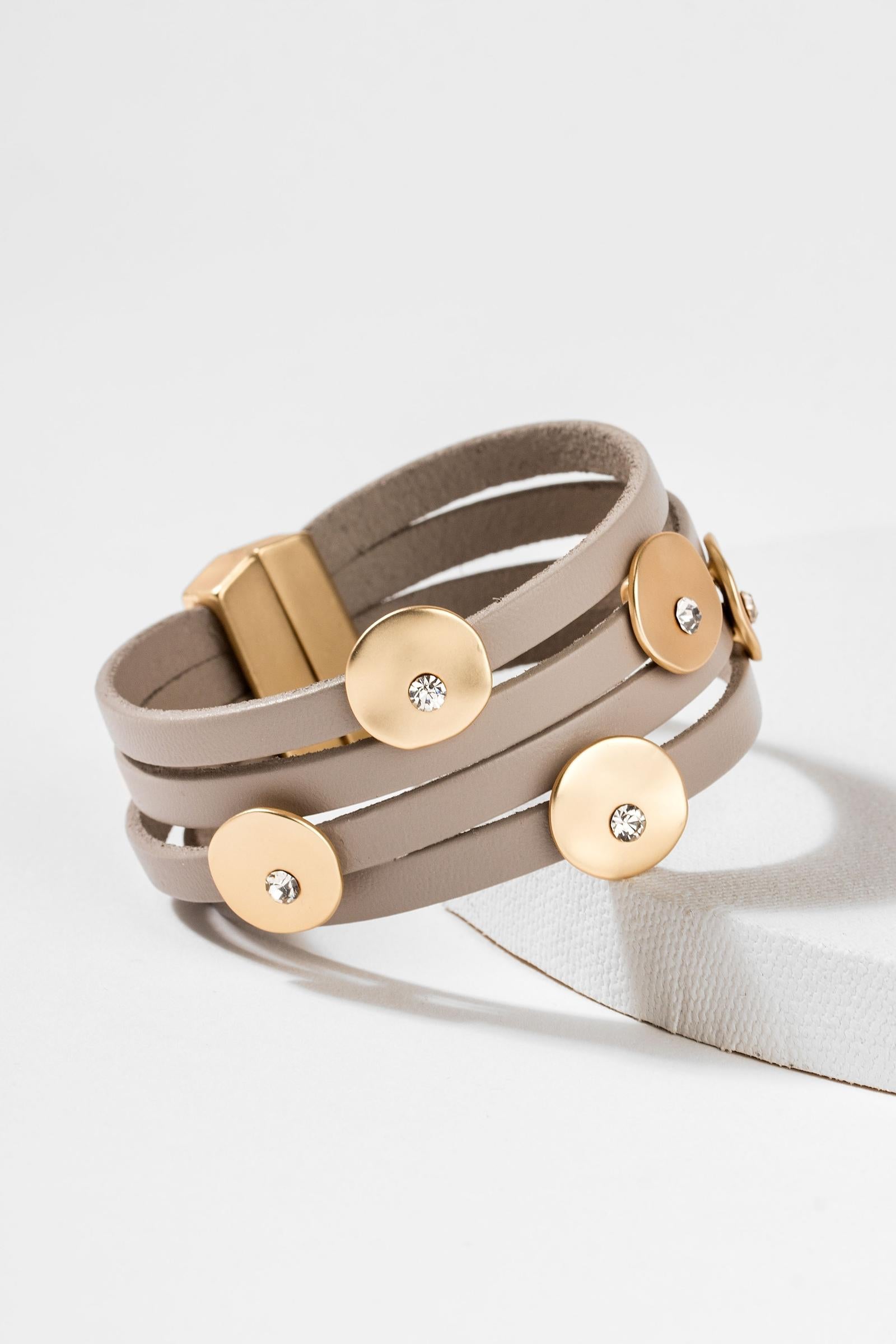 Taupe Diamond Planet Bracelet