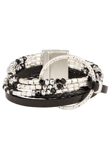 Silver Forever Linked Stack Bracelet