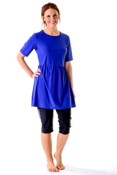 Tunic Short Sleeve Swim Dress - HydroChic Tunic Short Sleeve Swim Dress - HydroChic