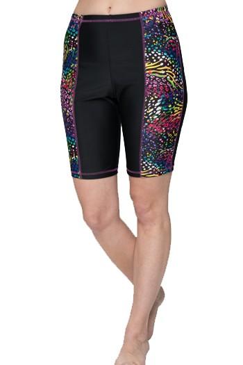 Lined Beach Boy Bermuda Swim Shorts