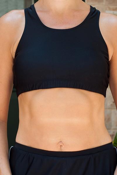 Black Sports Bra - Racer Back