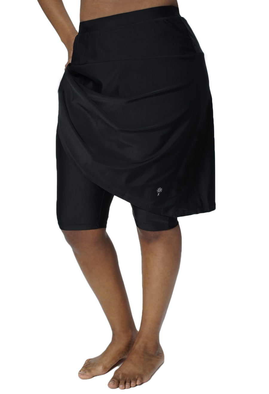 Bike & Hike Swim Skirt 25" with Attached Leggings - Chlorine Proof