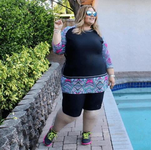 Baseball Babe Inspired Long 3/4 Sleeve Rash Guard Swim Shirt