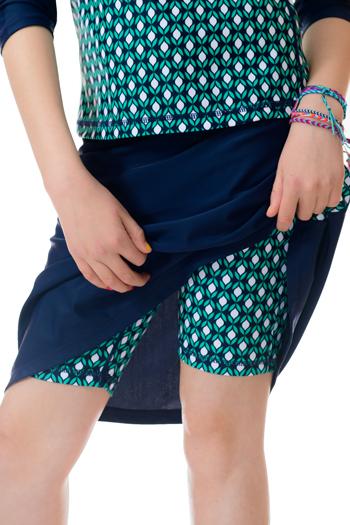Girls & Preteen High Dive Long Modest Swim Set (with attached shorts)