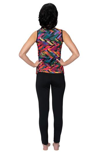 Sleeveless Crossover Swim Top – Chlorine Proof & UPF 50+