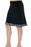 Triple Ruffle Swim Skirt 21" - Chlorine Proof (with attached shorts) - Sale