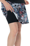 Skater Skirt for Swim & Gym 18" -  Chlorine Proof (with attached shorts)