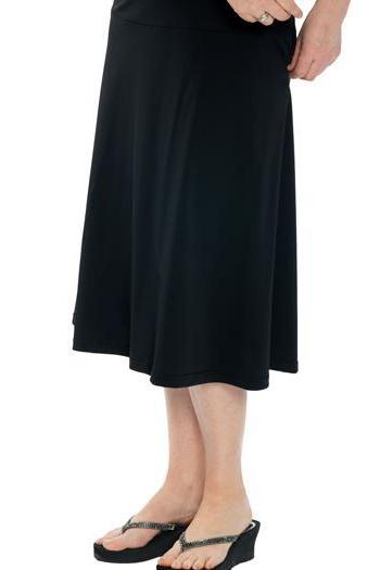 Zippered pocket on Modest Long Swim Skirt