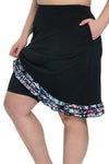 Triple Ruffle Swim Skirt 21" - Chlorine Proof (with attached shorts) - Sale