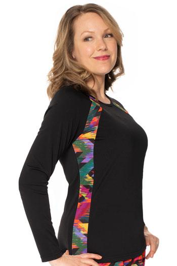 Long Sleeve Slimming Rash Guard - Chlorine Proof