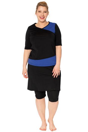 Black Inspire Swim and Sport Skirt – Chlorine Proof & UPF 50+